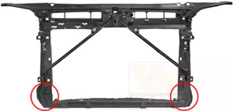 VAN WEZEL 7624678 -  Облицовка передка